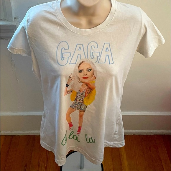Sugarbird Limited Collection Gaga Oh La La RARE white cotton t-shirt, size 6 - Picture 1 of 12
